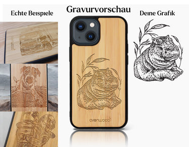 INDIVIDUELL iPhone 15 Bambus-Kunststoff